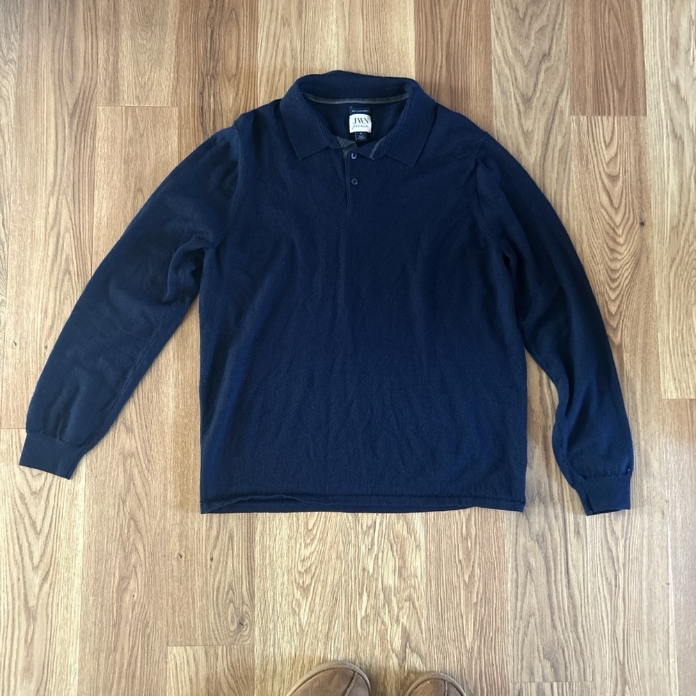 John W. Nordstrom Dark Blue 100% Italian Merino wool